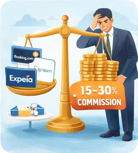 reducing OTA commissions with direct booking funnel options