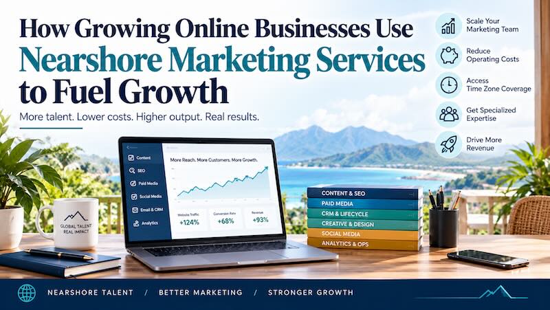How Growing Online Businesses Use Nearshore Marketing Services to Fuel Growth
